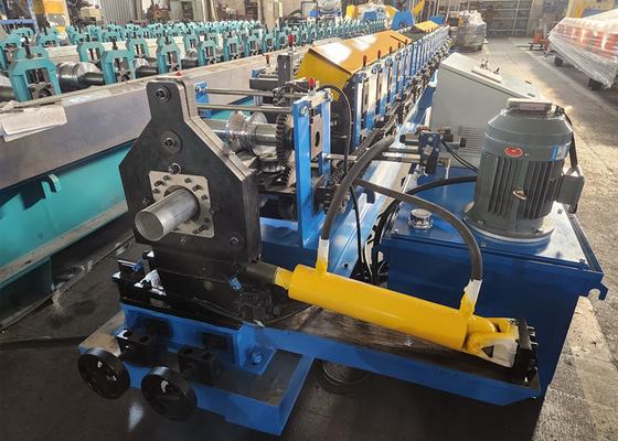100mm Galvanized Steel Round Seam Joint Rain Downpipe Roll Forming Machine With Elbow Machine & Pipe End Necking Machine