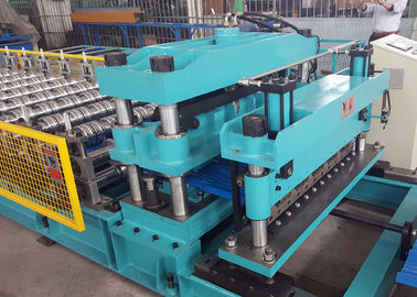 Pressed Steel Roof Tile Roll Forming Line For PPGI / GI / PPGL / GL Coils