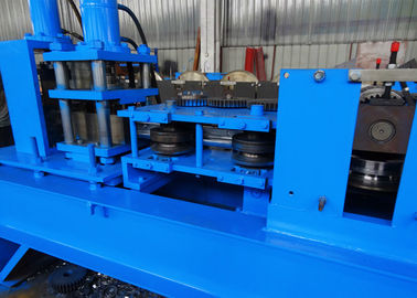 PLC Controlled Custom Roll Forming Machine For Mesh Fence Dovetail / Peach Shape Posts