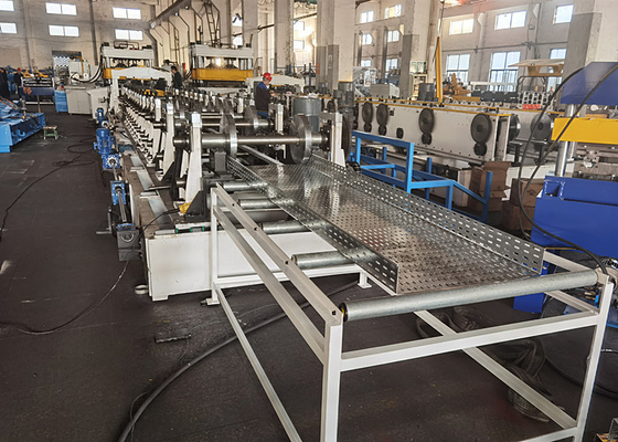 Customized Roll Forming Machine for Hot-dip Galvanised / Powder Coated Steel Perforated Cable Trays